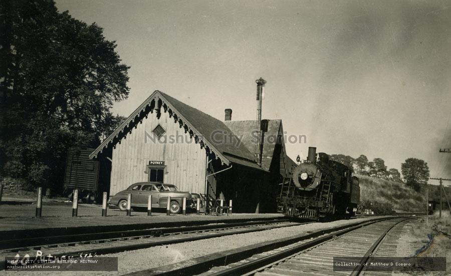 Postcard: Railroad Station, Putney, Vermont